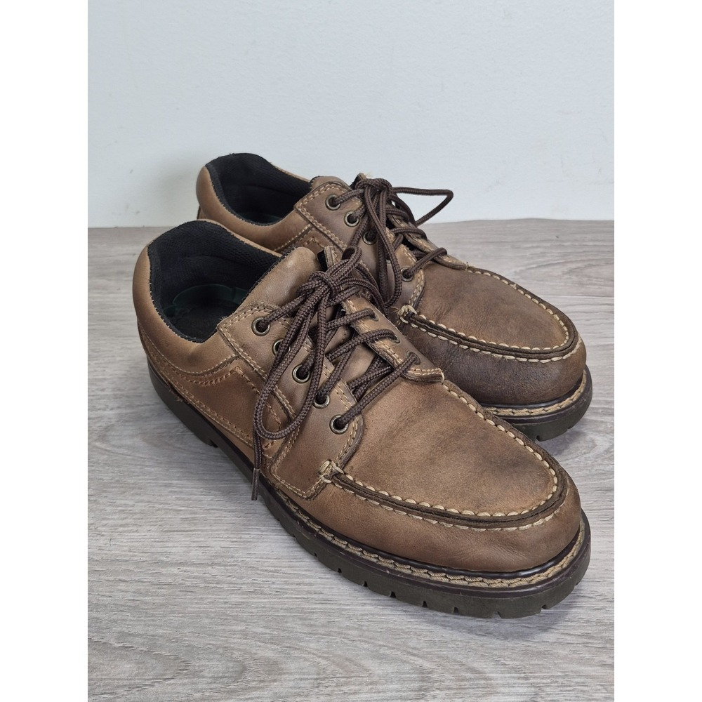 Earth Shoes Mack Men's Size 7.5 Brown Leather Outdoor Hiking Oxford